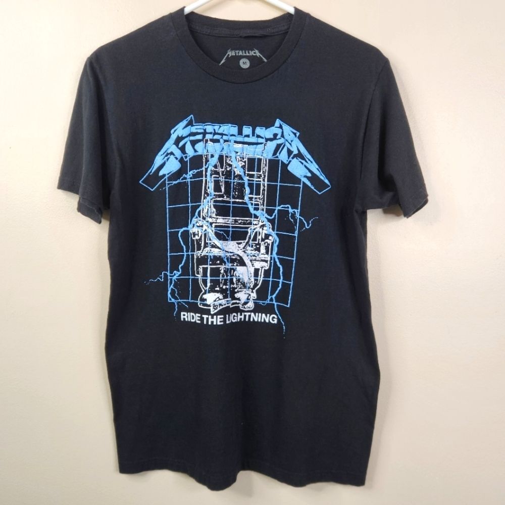 Metallica Ride The Lightning Short Sleeve Frontside Graphic Tee Medium